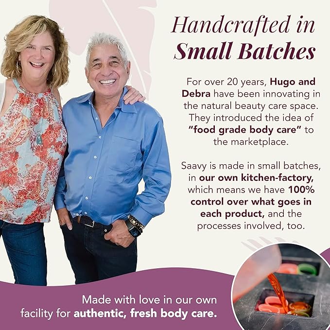 Saavy Naturals Body Cream Clean,Plant Based Ingredients - Made in USA Lavender Chamomile Body Lotion Absorbent Shea Butter Thick and Creamy, Naturally Scented Body Lotion for Dry Skin, 8.5 Oz.