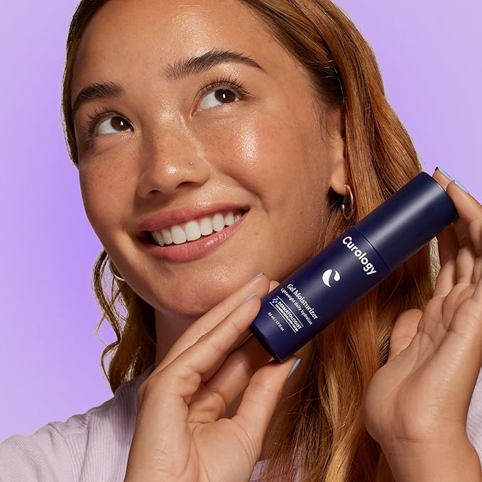 Curology Gel Face Moisturizer, Daily Face Lotion with Hyaluronic Acid, for Oily, Dry or Sensitive Skin, 1.7 fl oz