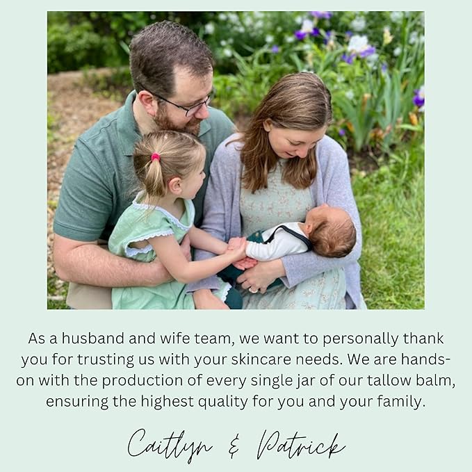 Whipped Beef Tallow for Skin – 100% Grass Fed Tallow Moisturizer for Face, Organic Body Butter, Rosacea, Eczema, Babies, Sensitive Skin (Unscented) 2oz