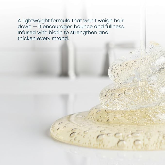 Paisle Botanics Biotin Thickening Shampoo – Natural Volumizing Formula for Fine or Thinning Hair and Fuller Looking Volume – Sulfate & Paraben Free, Color Safe for Women and Men – 8 fl oz