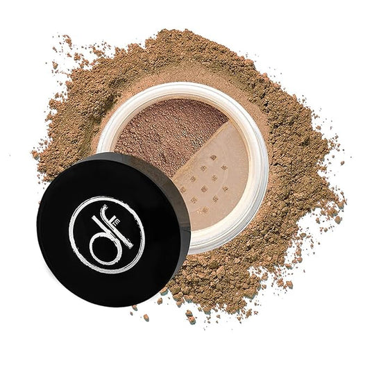 Dermaflage Mineral Powder Sunscreen for Sensitive Skin - Full Coverage, Conceals Acne Scars & Discoloration, Made in the Shade, 7g/0.25 oz - Dark