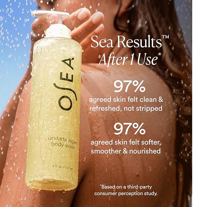 OSEA Undaria Algae™ Body Wash 8 fl oz - Hydrating & Moisturizing Body Wash - Citrus Scented Cleanser