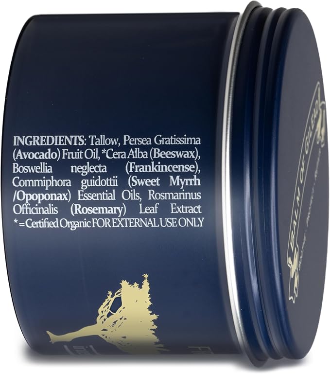 BALM OF GILEAD Foot Healing Cream – Frankincense & Sweet Myrrh Moisturizer for Sensitive Skin - Relieving Foot Therapy & Diabetic Skin Healing - Deeply Nourishing & Synergistic Cream