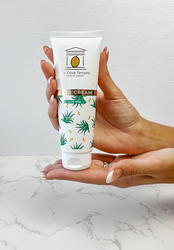 Hand Cream with Olive Oil - Deep Moisturizing and Nourishing Formula for Soft, Supple Hands (Aloe), 3.38 fl. oz