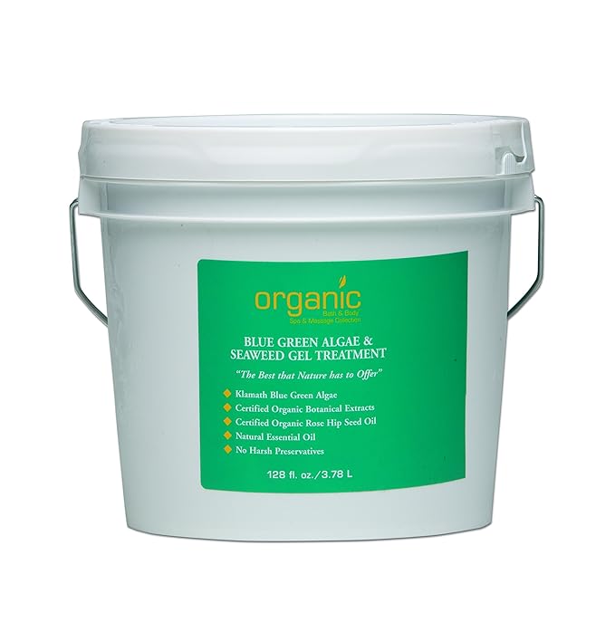 Organic Bath & Body Blue Green Algae and Seaweed Gel Treatment - 128 oz