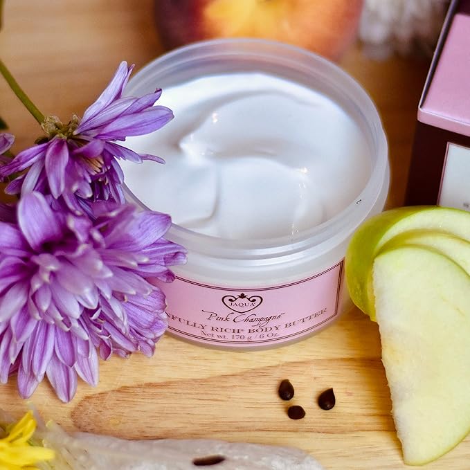 Jaqua Beauty Body Butter Lotion | Pink Champagne Floral Body Butter With Shea Butter