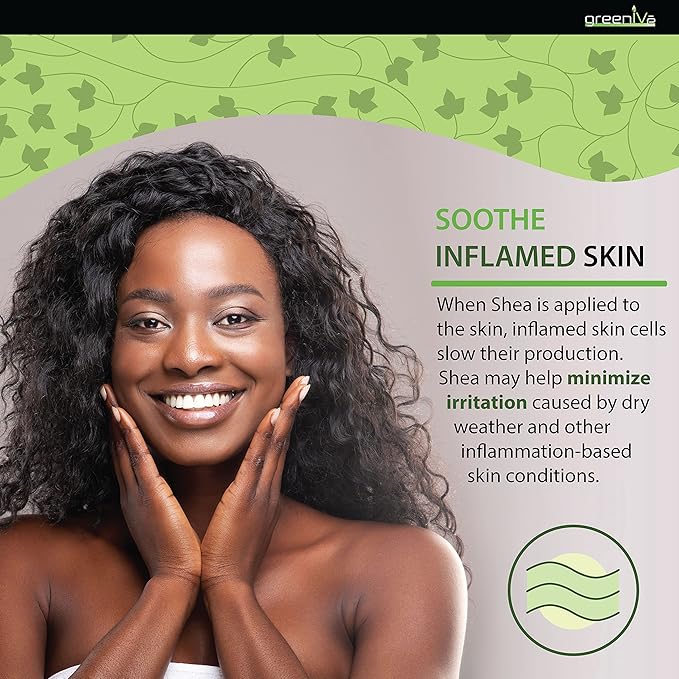 GreenIVe Shea Butter Raw 100% Pure Unrefined Ivory Shea Butter Grade A West African Karite Nut Butter for DIY Butters Lotions Creams Soaps Balms Lip Care Hair Body Moisturizer Massage Butter Jar 16oz