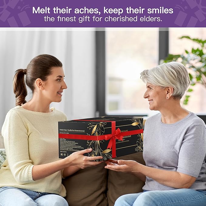 Paraffin Wax Machine for Hands and Feet, Paraffin Wax Warmer Moisturizing Kit 4000ml Wax Bath with Auto Timer, 6-Pack Wax Refills for Manicure Pedicure Home Spa