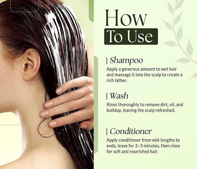 Biotin Shampoo and Conditioner Set for Men & Women | 16 fl oz Each | with Rosemary & Mint | Sulfate Free Hydrating & Strengthening Hair Care for Thinning, Color-Treated & Dry Hair