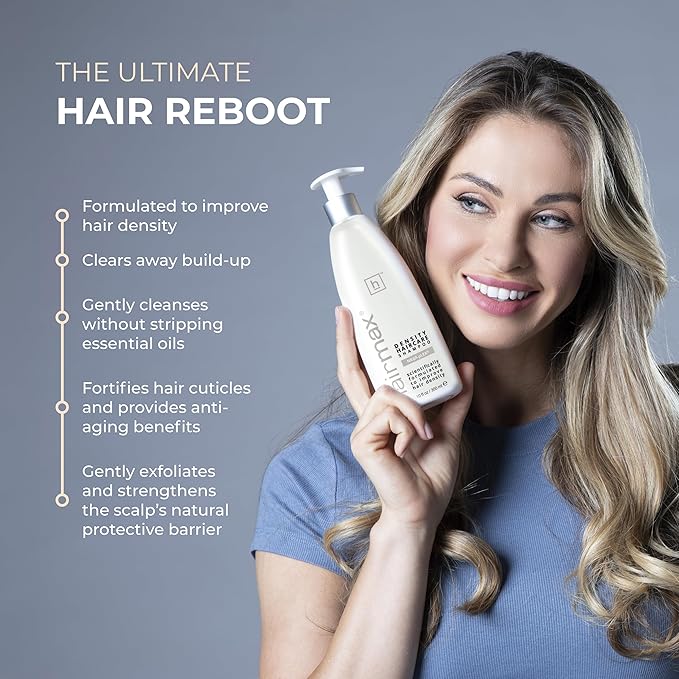 Hairmax Density Shampoo for Thinning Hair Cleanses and Exfoliates For Men & Women 10 fl oz /300 ml