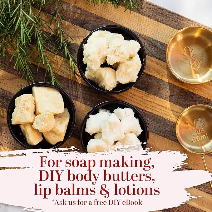 Better Shea Butter Set of Raw Shea Butter, Raw Mango Butter, Unrefined Cocoa Butter For Soap Making and DIY Body Butters, Lip Balms, Body Lotions - Each Butter is 16 oz Making 48 oz Total (3-Pack Set)