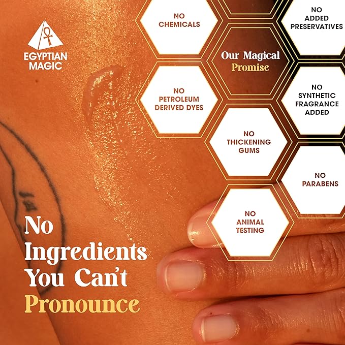 Egyptian Magic - All Purpose Face, Body, and Dry Skin Moisturizing Cream, Skin Protectant for Women & Men, Eczema Care Healing Balm, Scar Treatment, Stretch Marks, and Tattoo Aftercare, 2oz Jar