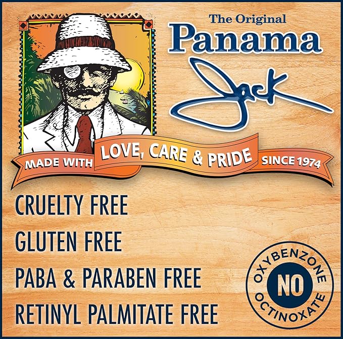 Panama Jack Sunscreen Tanning Lotion - SPF 4, PABA, Paraben, Gluten & Cruelty Free, Antioxidant Moisturizing Formula, 6 FL OZ (Pack of 12)