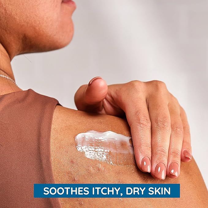 Aveeno Skin Relief Moisturizing Lotion Heals Very Dry, Sensitive Skin, Fast-Absorbing Body Lotion with Soothing Triple Oat & Shea Butter Formula, Fragrance Free, Non-Comedogenic, 12 fl. oz