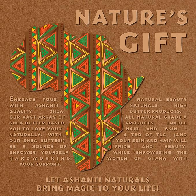 Ashanti Naturals Pure Shea and Sweet Almond Oil for Hair and Skin | Moisturizing Body Oil for Dry Skin, Scalp and Hair [Fragrance: Midnight Amber, 4 oz]