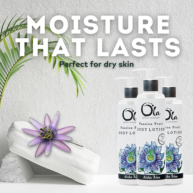 Ola Tropical Apothecary Passion Fruit Body Lotion with Pure Tropical Oils and Plant Extracts - 8.45 Fl Oz