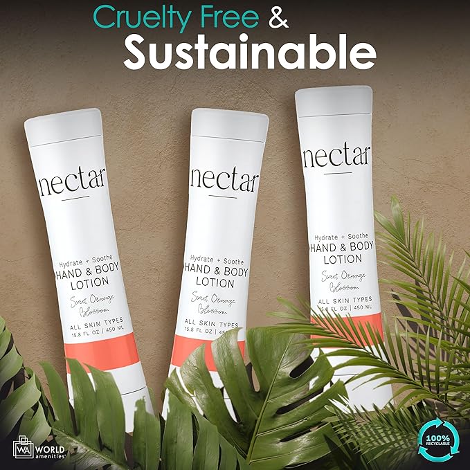 World Amenities Nectar Squeeze Cartridge Hand and Body Lotion - Moisturizing Lotion in a Squeeze Bottle