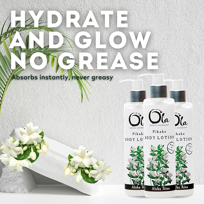 Ola Pikake Body Lotion with Pure Tropical Oils and Plant Extracts - 8.45 Fl Oz