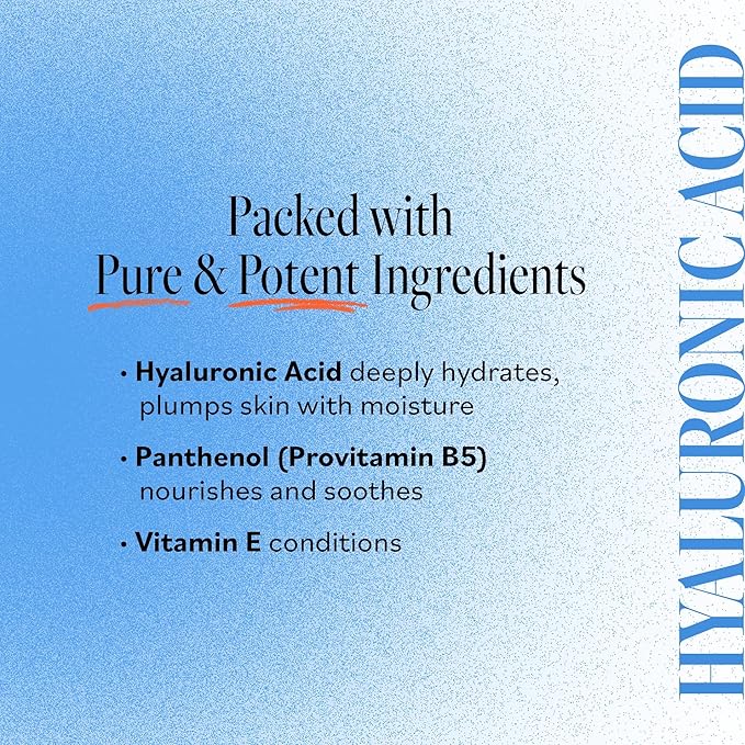 Derma E Hydrating Gentle Cleanser with Hyaluronic Acid – Moisturizing Facial Cleanser Tones, Moisturizes & Improves Skin Texture – Gently Exfoliating Face Wash, 6 fl oz