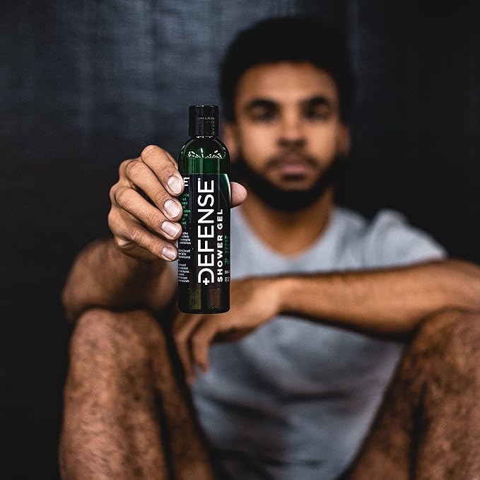 Defense Soap Peppermint Tea Tree Body Wash | All Natural Organic Shower Soap for Athletes | Odor Control & Skin Fungal Protection for Sports, Post Workout & Recovery - 8 oz (Pack of 2)