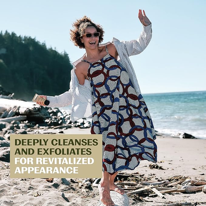 Thrive Natural Care Face Scrub - Gentle Exfoliating Face Wash Provides Deep Cleanse, Improves Skin Texture, Unclogs Pores - Vegan, Oil Free Exfoliator