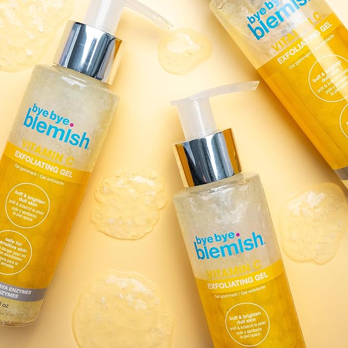 Bye Bye Blemish Vitamin C Gel Exfoliator | Gentle Exfoliating For Face | Face Scrubbing Wash For Brightening And Blemishes