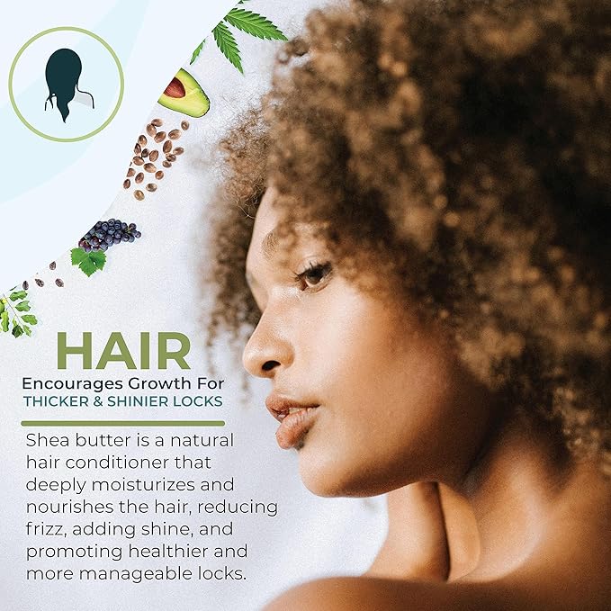 Zatural Raw Naturally Grown Shea Butter-100% Pure, Virgin, Unrefined, Raw Ivory Shea Butter from (16 Ounce)