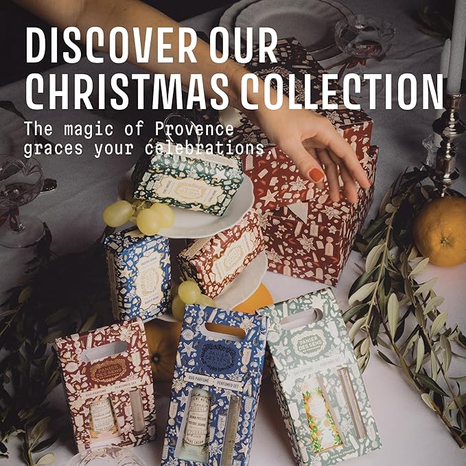 Panier des Sens - Provence Citrus Gift Duo - Hydrating Hand Cream 96% Natural Ingredients & Roll-On Eau de Toilette - Made in France, Vegan, Perfect Holiday Gift - Travel Size 1.7 Fl Oz + 0.3 Fl Oz