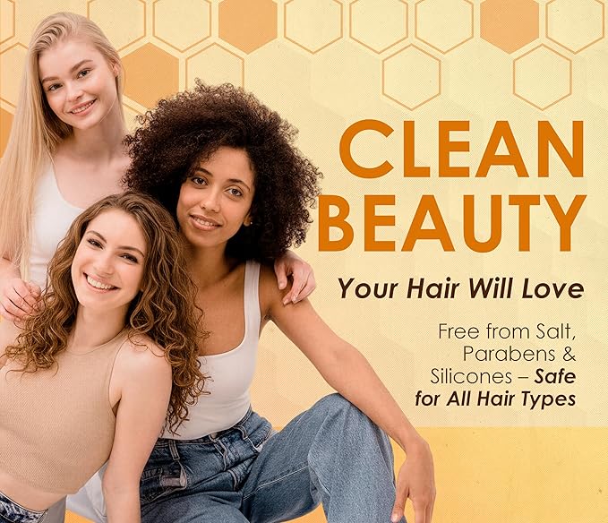 Banana Hair Mask with Honey – Intensive Hydrating Hair Mask for Dry or Treated Hair – Natural Banana Extract – Hair Protein Mask – 10.14 fl oz