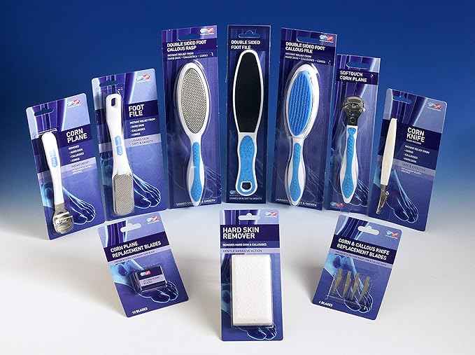 Ever Ready Corn & Callus Trimmer - Instant Relief from Corns | Removes Dry, Hard & Cracked Skin | Home Pedicure Treatment for Footcare + 4 x Replacement Blades