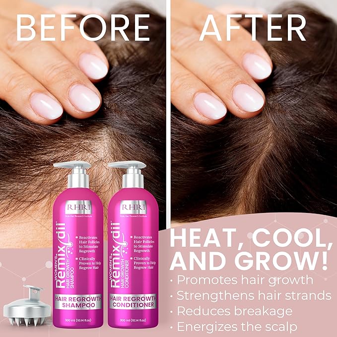 32 OZ Kit Hair Growth Shampoo and Conditioner Set for Women | Effective Hair Regrowth Treatment | Strengthening, Thickening & Soothing Formula for Healthy, Vibrant Hair | Salon Size
