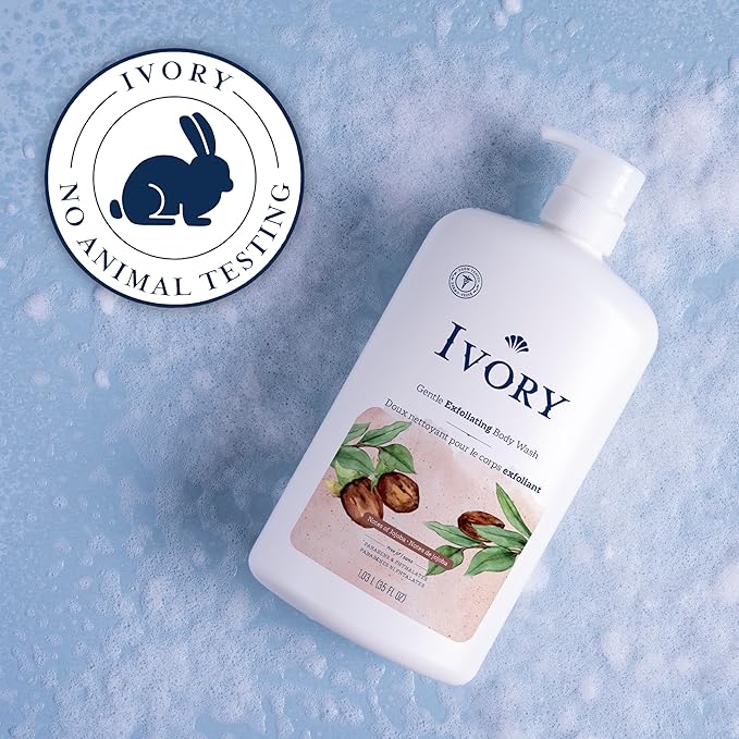Ivory Body Wash, Designed for the Whole Family, Gentle Formula, Free of Heavy Perfumes Parabens Phthalates & Silicones, Jojoba Scent, 35 oz