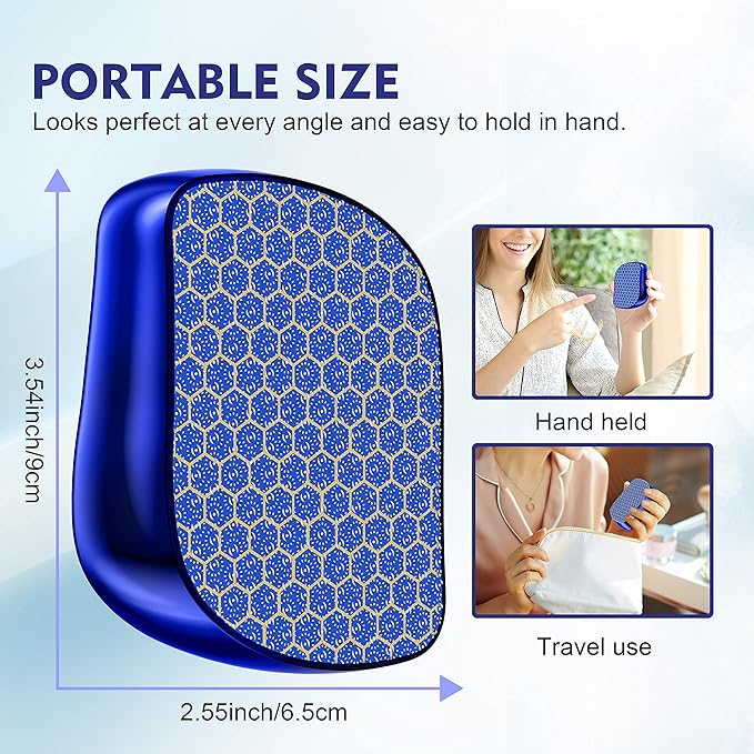Foot File, Nano Glass Callus Remover, Portable Professional Foot Beauty Care Tool, can be Used for Wet/Dry Cracked feet, Painless Foot File for Dead Skin, Foot calluses, and Foot cuticles - Blue