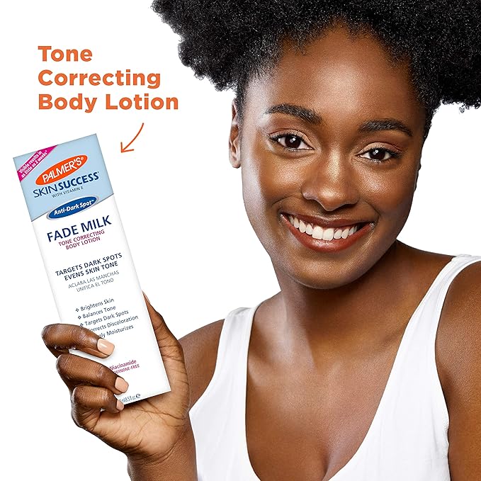 Palmer's Skin Success Anti-Dark Spot Fade Milk Body Lotion, 8.5 Oz, Moisturizer with Niacinamide, Fades Age Spots, Helps Uneven Skin Tone & Hyperpigmentation, Dermatologist Approved