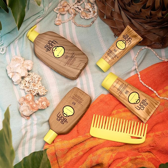 Sun Bum Original SPF 50 Sunscreen Lotion | Vegan and Reef Friendly (Octinoxate & Oxybenzone Free) Broad Spectrum Moisturizing UVA/UVB Sunscreen with Vitamin E | 8 oz (Pack of 2)