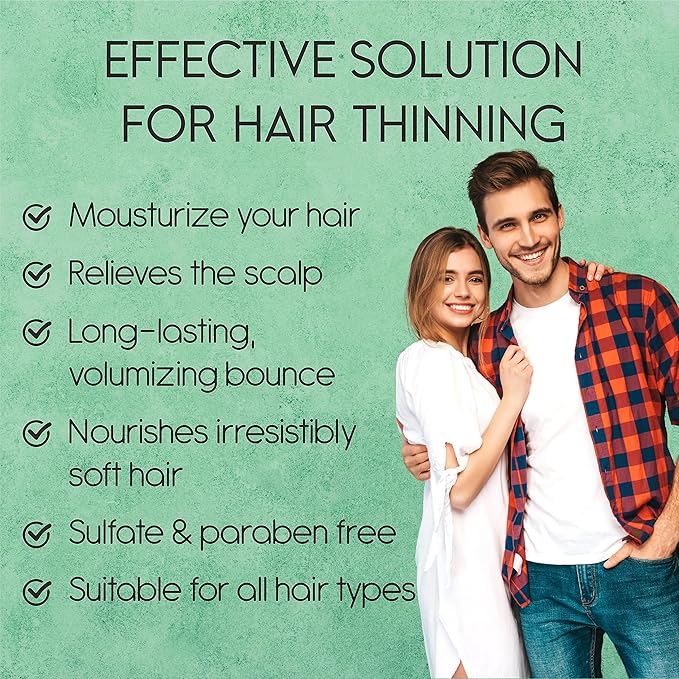 Tea Tree Shampoo and Conditioner Set for Hair Growth, Thinning Hair Loss Treatments Women & Men, Thickening Products, Paraben & Sulfate Free 20.2 FL Oz Each.