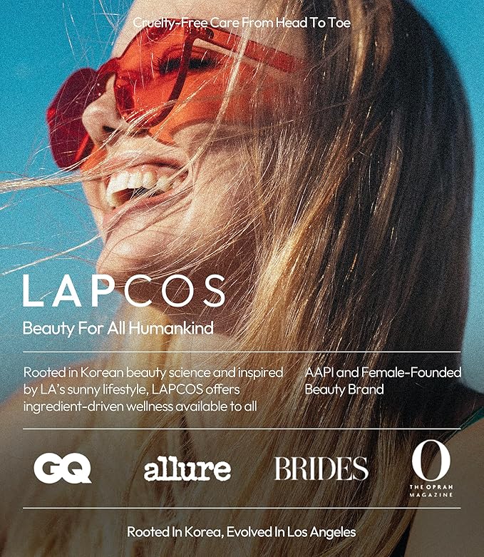 LAPCOS Seaweed Sheet Mask, Daily Face Mask with Hyaluronic Acid to Smooth and Purify Skin, Korean Beauty Favorite, 5-Pack